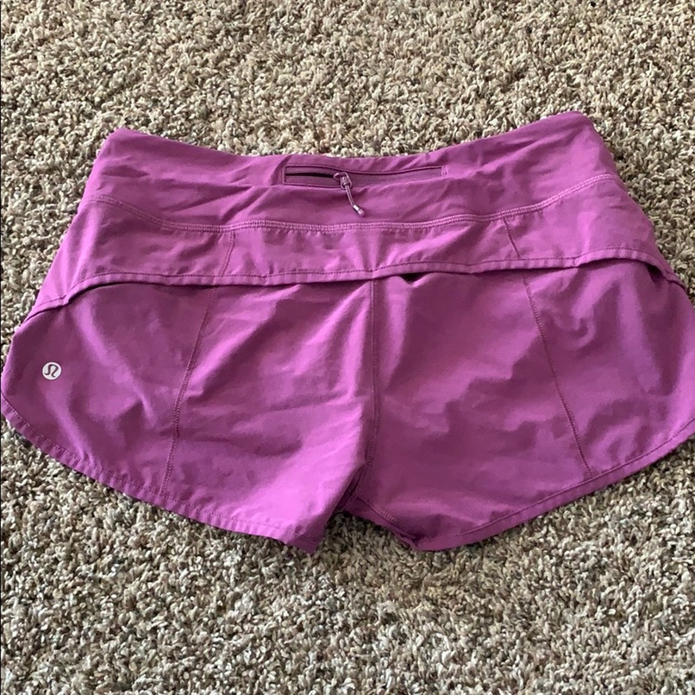 Lululemon Speed shorts sz6
